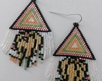 Crocus Fringe Earrings Short