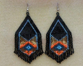 Sundried Grapes Fringe Earrings