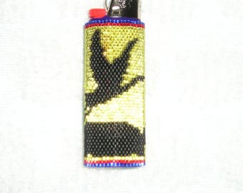 Native American Big Lighter Cover With Stork and Turtle