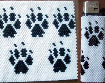 Bear Paw Print Lighter Cover-Big