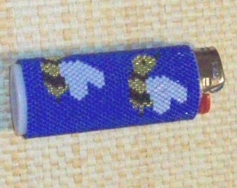 Bumble Bees Big Lighter Cover Pattern