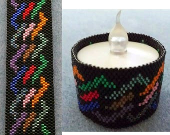 Rainbow Maze Tealight Cover