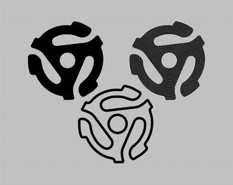45 RPM Adapter (ai, svg, png)