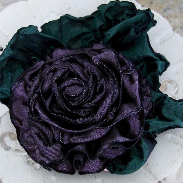 French Wired Ribbon Eggplant 3 yds 1-1\/2 inches wide