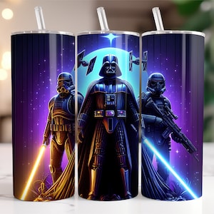 Tumbler Wrap Star Wars Darth Vader PNG, 20 oz Aquarell Splash Digital Design - hohe Auflösung - Sofortiger digitaler PNG Download
