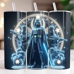 Tumbler Wrap Star Wars Darth Vader PNG, 20 oz Aquarell Splash Digital Design - hohe Auflösung - Sofortiger digitaler PNG Download