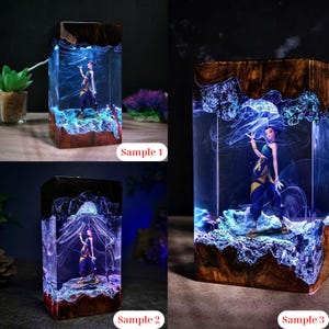 Zoey Kpop Demon Hunters Resin Lamp, Saja Girls Night Light, Kpop Movie Fan Gift, Rumi, Mira Home Decor, Huntrix Desk Decor, Anime Lover