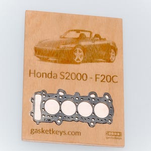 Honda S2000 F20C / F22C Engine Keychain - Stainless Steel - JDM Gift