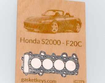 ホンダ S2000 F20C / F22C エンジンキーホルダー - ステンレススチール - JDM ギフト