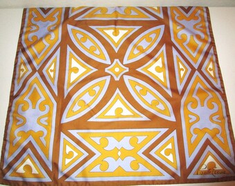 Ponte Tresa Vintage Signature Polyester Scarf ~ 26 x 26