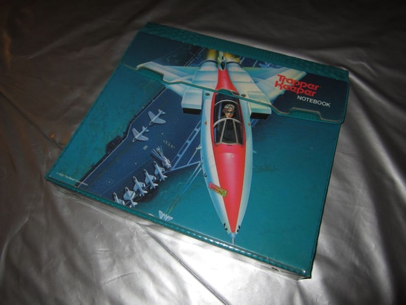 Vintage Trapper Keeper Fighter Jet Design 3 Ring Binder Etsy