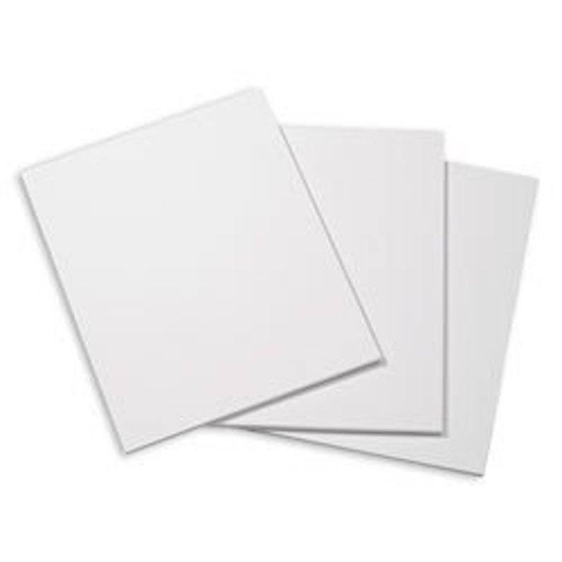 set of 10 8x10 white acid free foam board for artwork or photos image 1