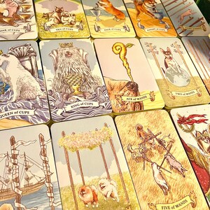 Tarot Deck/Hunde Tarot/Tarot für Hundeliebhaber/buntes Hunde Tarot/Weissagung/Wahrsager Karten/Wicca/Hellseher Karten/Kartenspie/Labrador