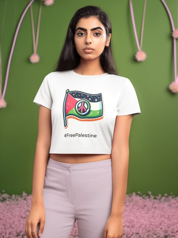 Women’s Crop Top - #FreePalestine