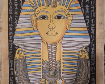 Glow-in-the-Dark Egyptian Papyrus Artwork