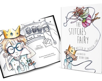 Signed Hardcover Children's book - The Stitches Fairy -  written by Patricia Long, illustrated by Betony Coons (me!)