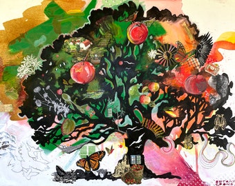 Apple Tree Lean Down - Limited Edition Art Print