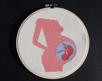 Pregnancy Cross Stitch Pattern