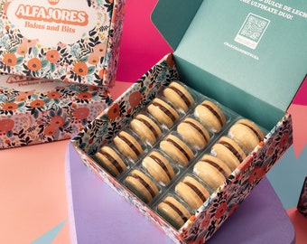 ALFAJORES. Premium Alfajores Gift Box: 15 Cookies per Box. Free shipping!