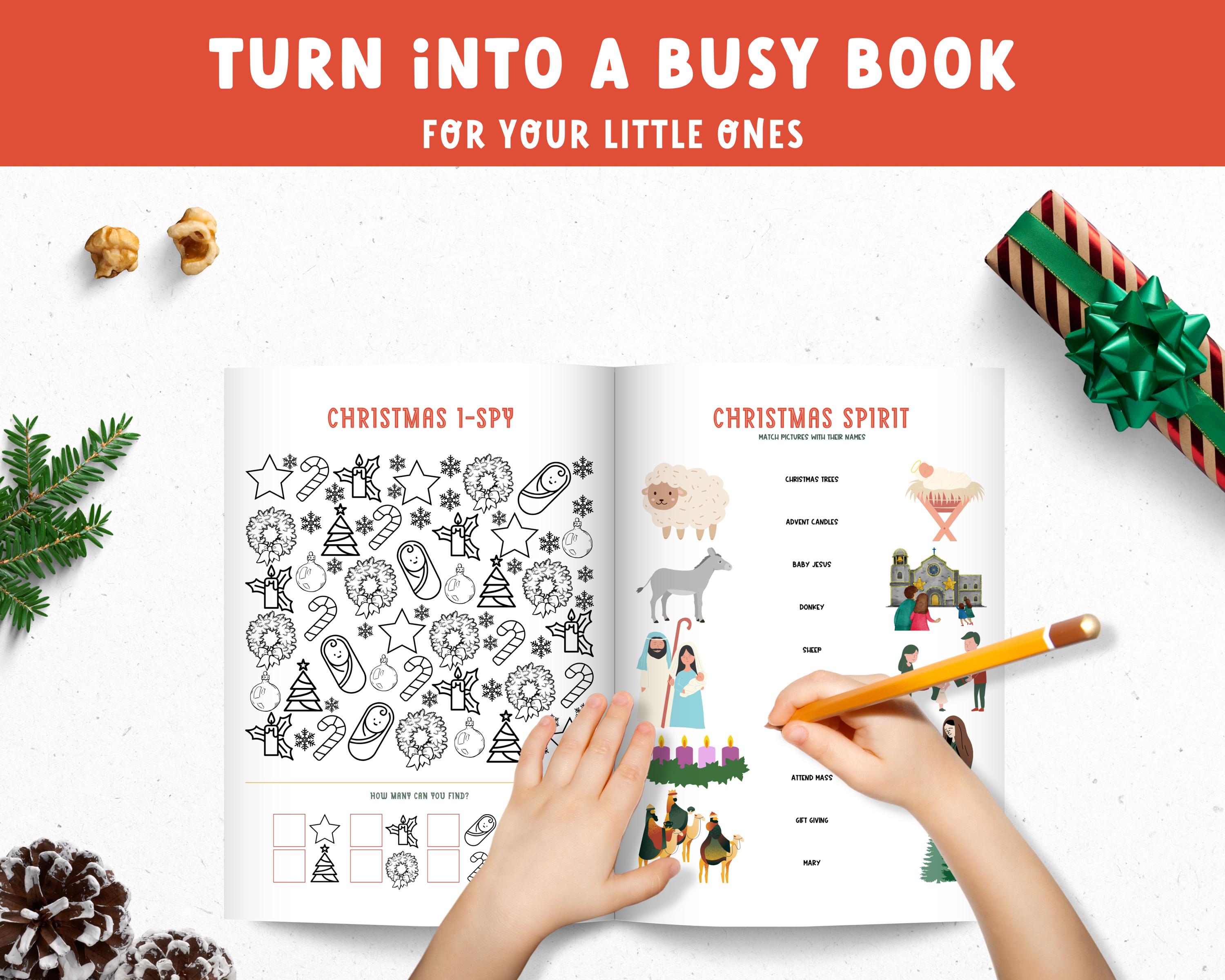 Christmas Activities for Kids Printable, Nativity Scene, Kids Activity ...