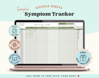 Hoja de cálculo de Google para el seguimiento de síntomas y bienestar: registro de enfermedades crónicas y estado de ánimo
