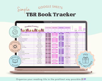 Google Sheets TBR Book Tracker – Aesthetic Reading Spreadsheet for Book Lovers