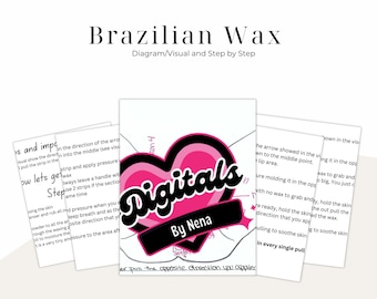 Brazilian Wax Step by Step Diagram