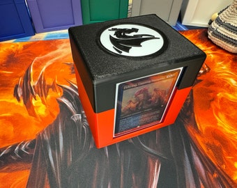 Dragon Deck Box Dragon Deckbox Magic The Gathering MTG EDH Kommandanten Deck Box mit Toploader Magic The Gathering Deck Box