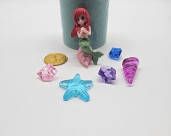 Tarro sensorial de sirena, sirena, plastilina de sirena, plastilina, plastilina, sensorial, tarro sensorial, kit sensorial para niños pequeños, cumpleaños de sirena, regalo.