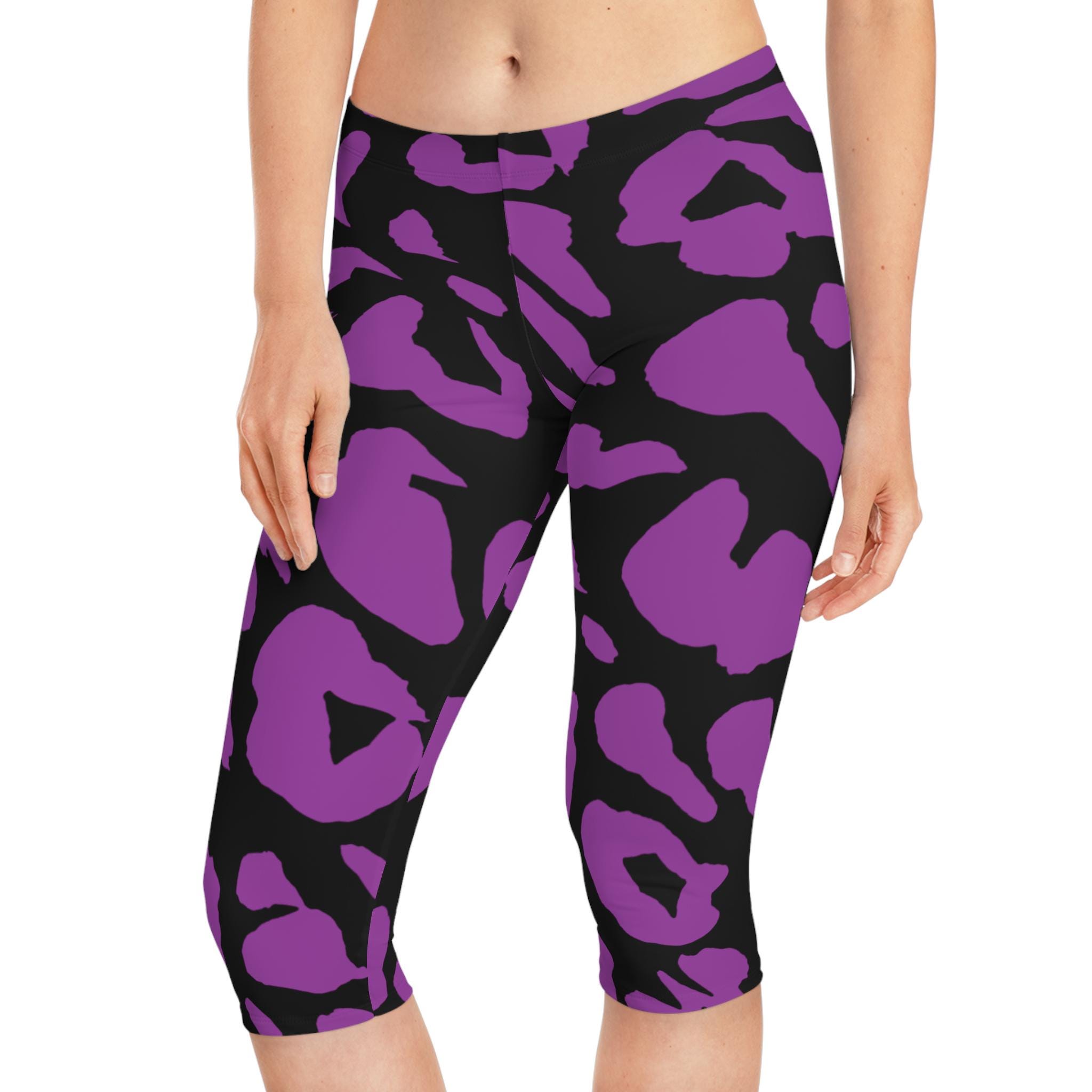 Purple Leopard Print Pants - Etsy