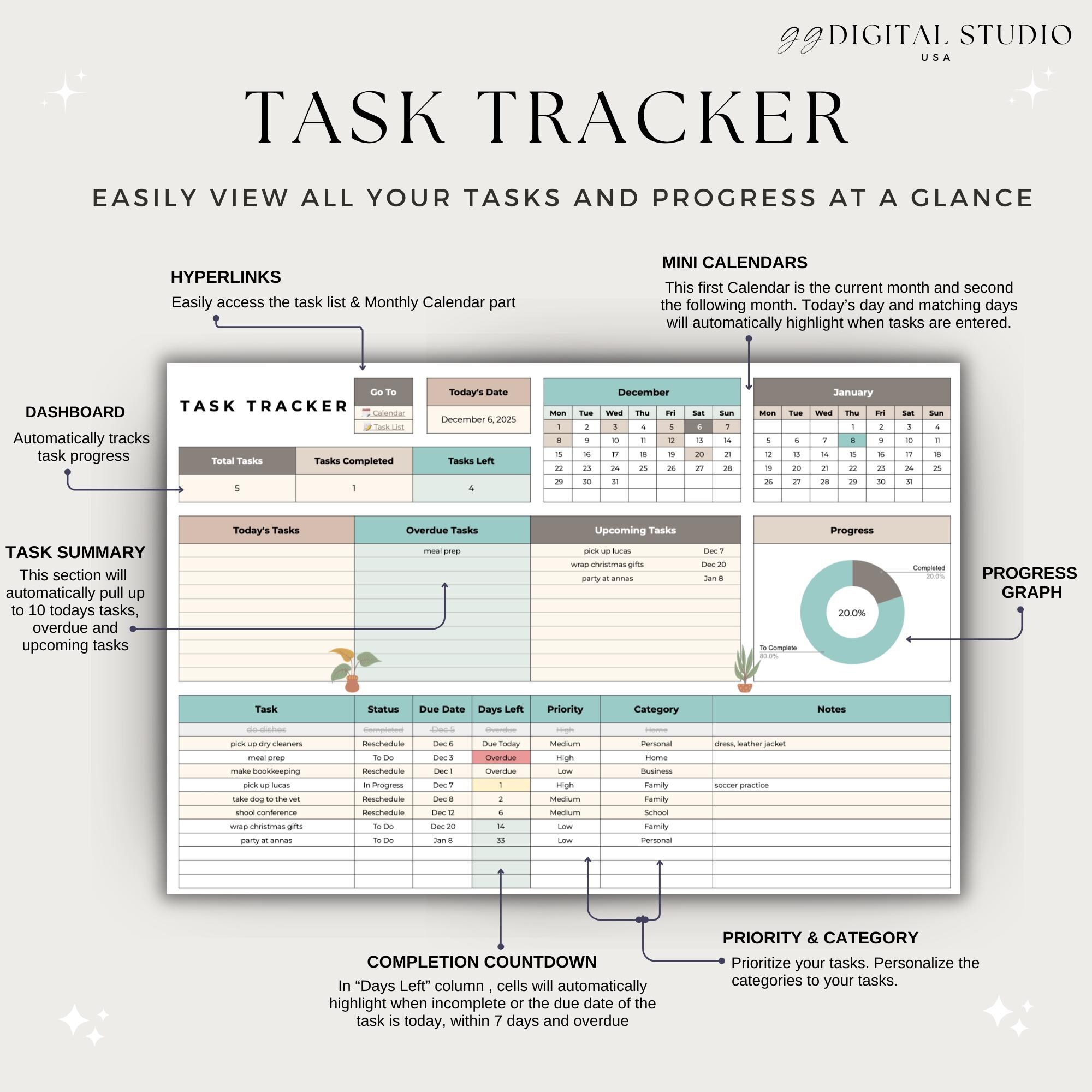 Task Tracker, to Do List, Task Scheduler, Task Checklist, Smart ...
