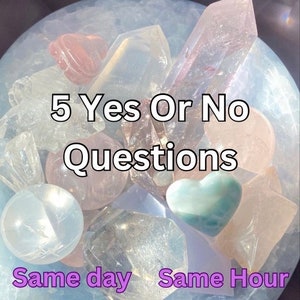 Same Hour 5 Vraag ja of nee Tarotlezen / antwoord dezelfde dag / tarotlezen / snel lezen / tarot ja nee antwoord