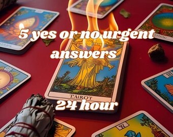 5 yes or no questions -urgent answers 24 hour delivery psychic reading tarot reading love reading spiritual reading past life reading