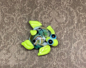 Lampwork turtle bead