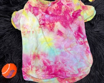 Soft Ice Dyed Bamboo Fleece Dog Shirt Medium Starburst