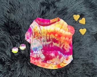 Soft Ice Dyed Bamboo Jersey Dog Shirt Small Supernova