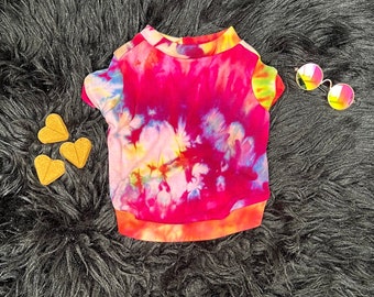 Soft Ice Dyed Bamboo Jersey Dog Shirt Extra Small Supernova