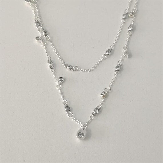 New Pandora Silver Necklace Chandelier Droplets 45cm Etsy Australia
