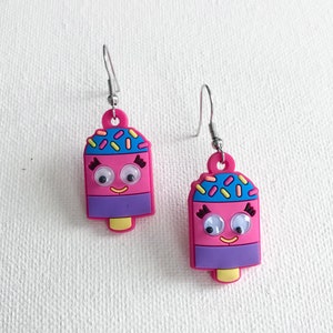 Popsicle Earrings, Kawaii Earrings, Kawaii Jewelry, Food Jewelry, Miniature Food Jewelry, Ice Cream Jewelry, Food Accessories, Paletas