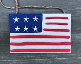 Coastal American Flag, Driftwood Flag, Beach Flag, Coastal Decor, Beach Décor, Patriotic Decor, Beach House Decor Shore House Nautical Décor