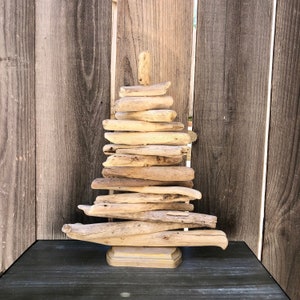 13&quot; Driftwood Christmas Tree, Driftwood Beach Decor, Dorm Room, Apartment Decor, Boho Decor, Beach Coastal Wedding Decor, Driftwood Art