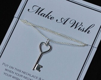 Heart Key Wish Necklace - Buy 3 Items, Get 1 Free