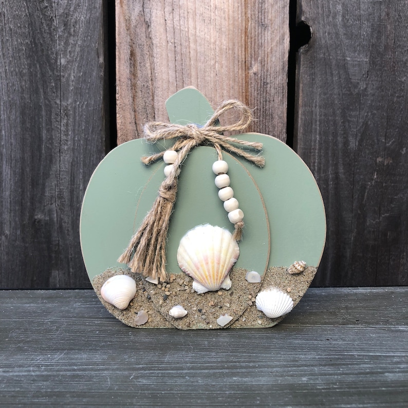 Beach Coastal Farmhouse Pumpkin Nautical Halloween Etsy