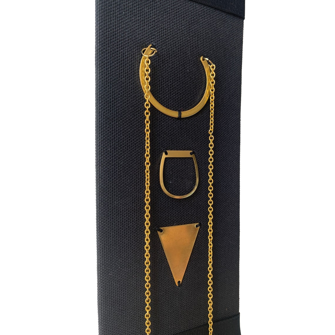 Brass Fringe Geometric Wall Hanging Etsy