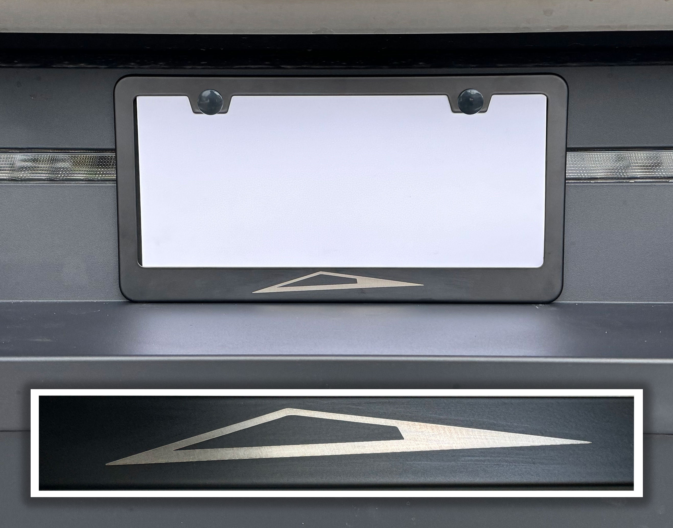 Cybertruck Laser Engraved Stainless License Plate Frame B Fit Tesla Rust Free - Foto 6