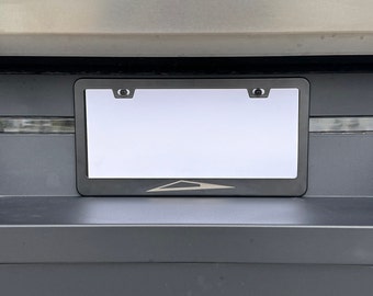 Tesla Cybertruck Silhouette Stainless Steel License Plate Frame Holder