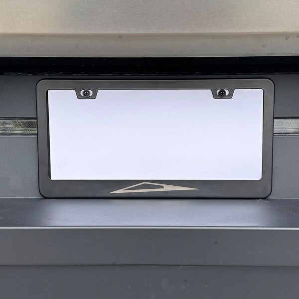 Tesla Cybertruck Stainless Steel License Plate Frame Holder