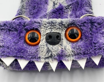 Purple Monster Mini Messenger Bag