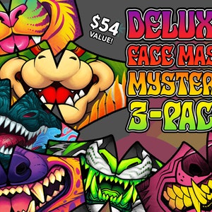 Deluxe Gesichtsmaske Mystery 3er-Pack