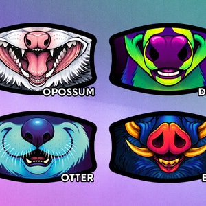 Face Masks - Assorted Mammals